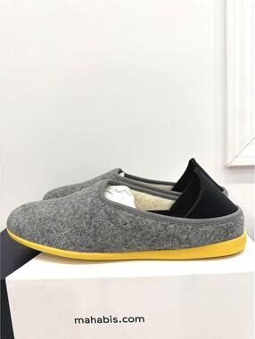 mahabis Classic Larvik Light Grey/Skane Yellow Slippers EU 43